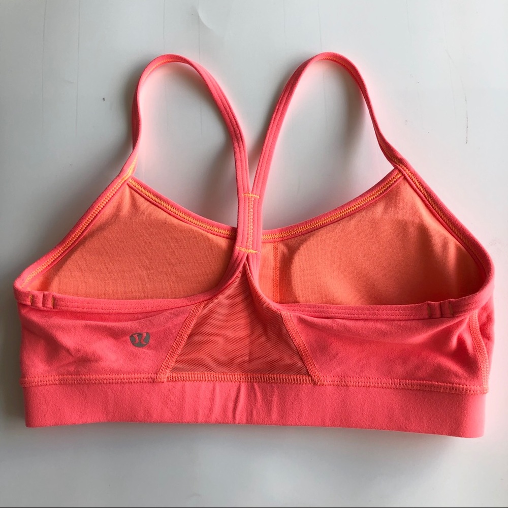 Lululemon Flow Y Bra in Coral
